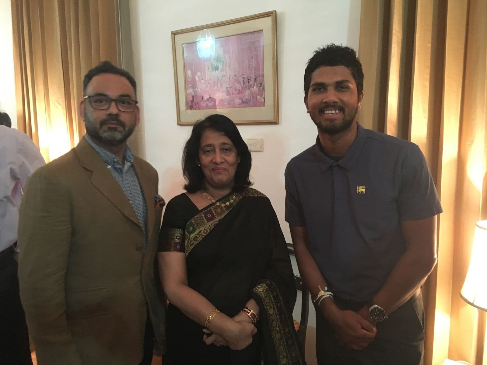 Haute Services founder Maneesh Baheti with a notable personality at a high-profile cultural gathering