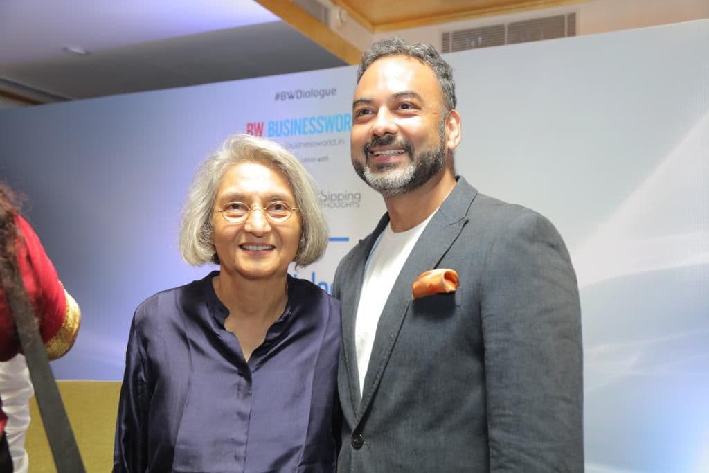 Haute Services founder Maneesh Baheti pictured with a distinguished guest at a luxury lifestyle event