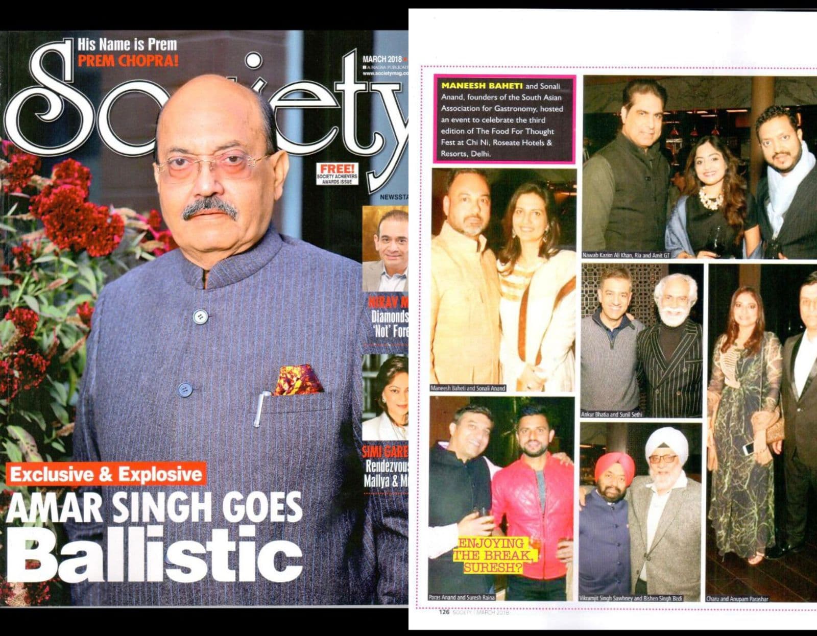 Newspaper article featuring Haute Services art advisory and contemporary Indian art