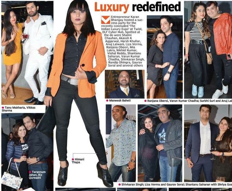 Newspaper article on Haute Services luxury brand strategy and cultural heritage