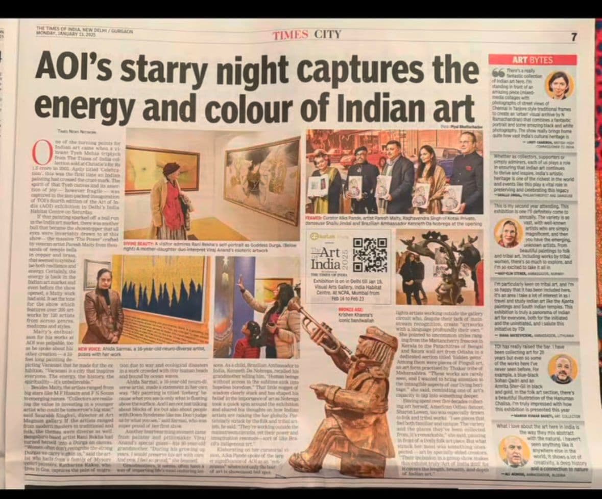 Magazine article on Haute Services art curation and contemporary Indian masters
