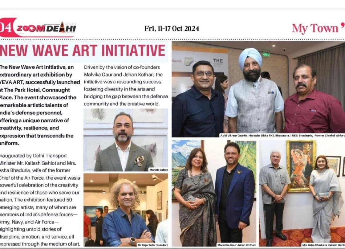 Press clipping featuring Haute Services founder Maneesh Baheti and S.A.A.G initiatives
