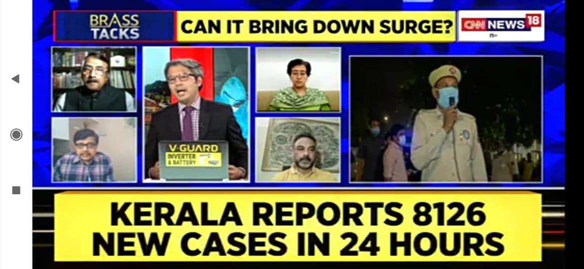 The Times of India newspaper clipping from January 11, 2005 covering AOI's starry night Indian art exhibition at Visual Arts Gallery India Habitat Centre, featuring curator Alka Pande, artist Paresh Maity, Raghavendra Singh of Kotak Private, danseuse Shalu Jindal, Brazilian Ambassador Kenneth Da Nobrega, and young artist Anida Sarma with Krishen Khanna's iconic Bandwalla sculpture