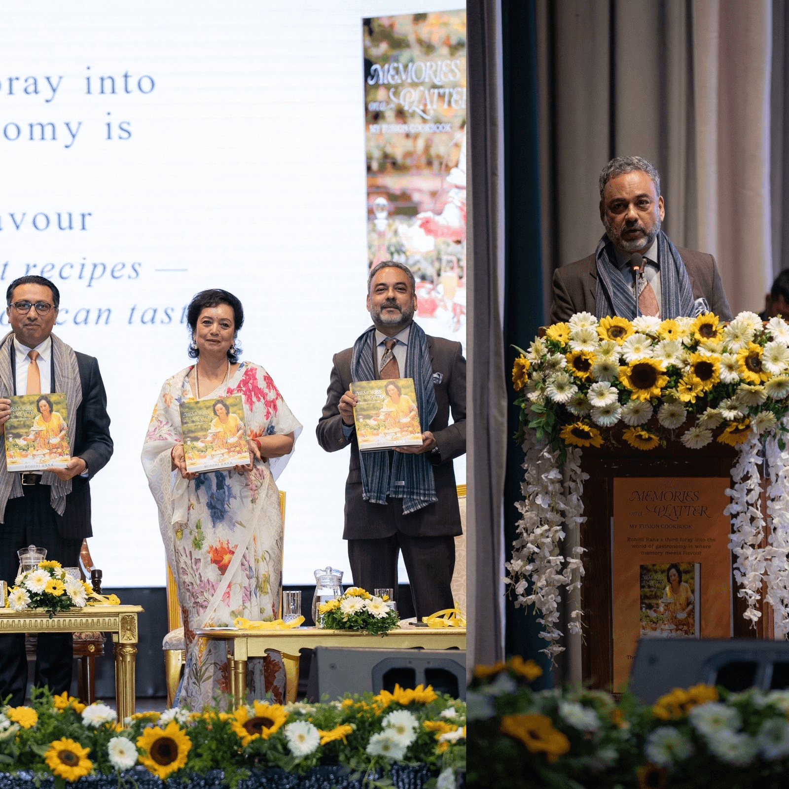 Manish Kumar Baheti at the launch of the cookbook Memories On A Platter by Rohini Rana in Kathmandu