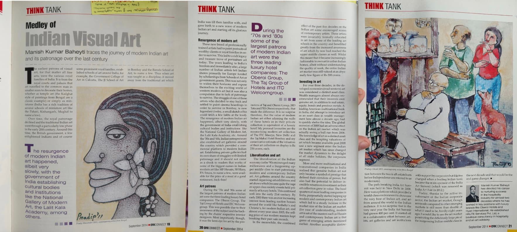 Medley of Indian Visual Art - CFO Connect Think Tank September 2014, Haute Services art advisory thought leadership