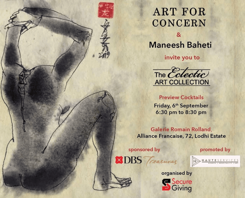 Art for Concern – Patronage & Showcase - Patron & Strategic Partner at Alliance Francaise, 72, Lodhi Estate, Haute Services curatorial footprint