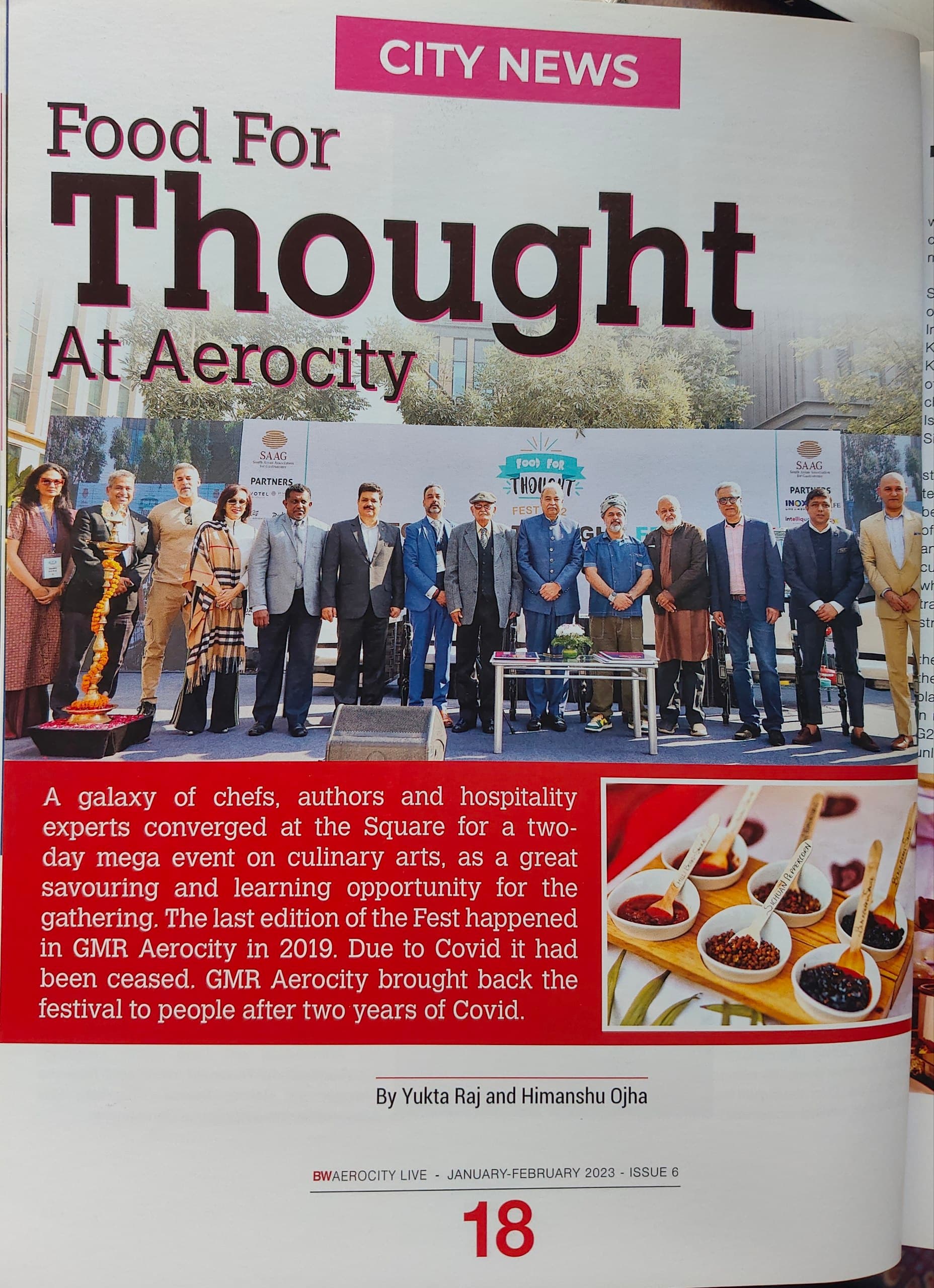 Food For Thought at Aerocity - image 1 from BWAerocity Live January–February 2023, Haute Services culinary thought leadership