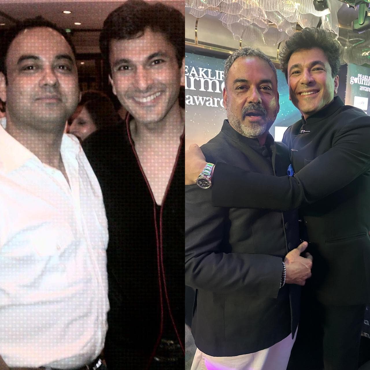 Haute Services founder Maneesh Baheti with celebrity chef Vikas Khanna at Food For Thought Fest