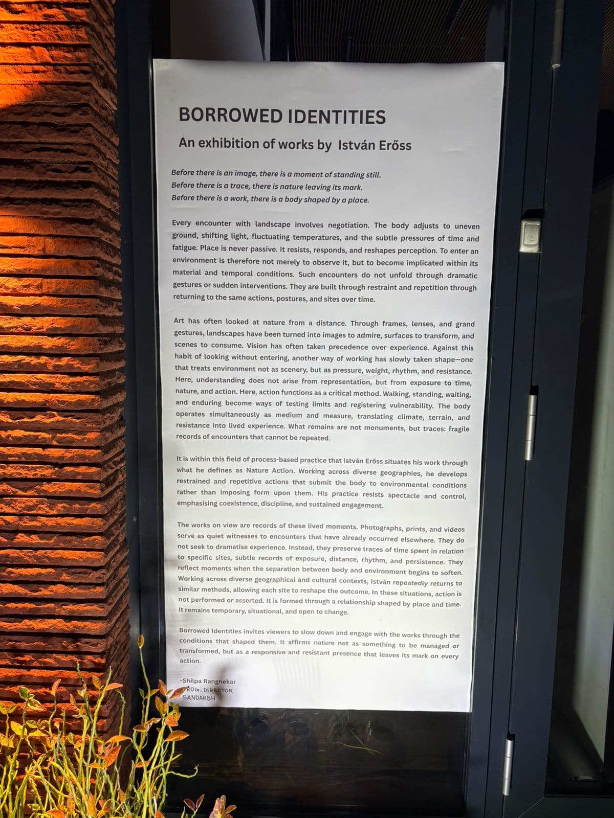 Borrowed Identities exhibition at India Art Fair, Hungarian Culture Centre New Delhi