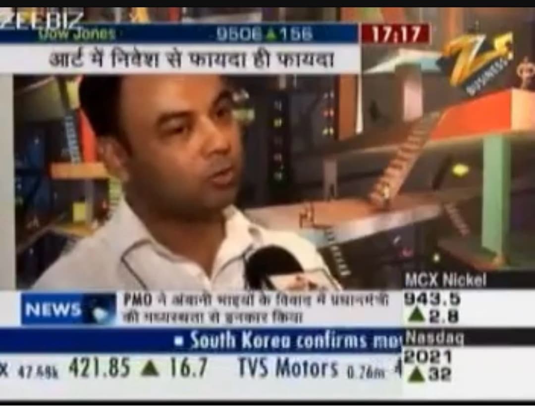 Art as a Strategic Investment - Zee Business , Haute Services media coverage